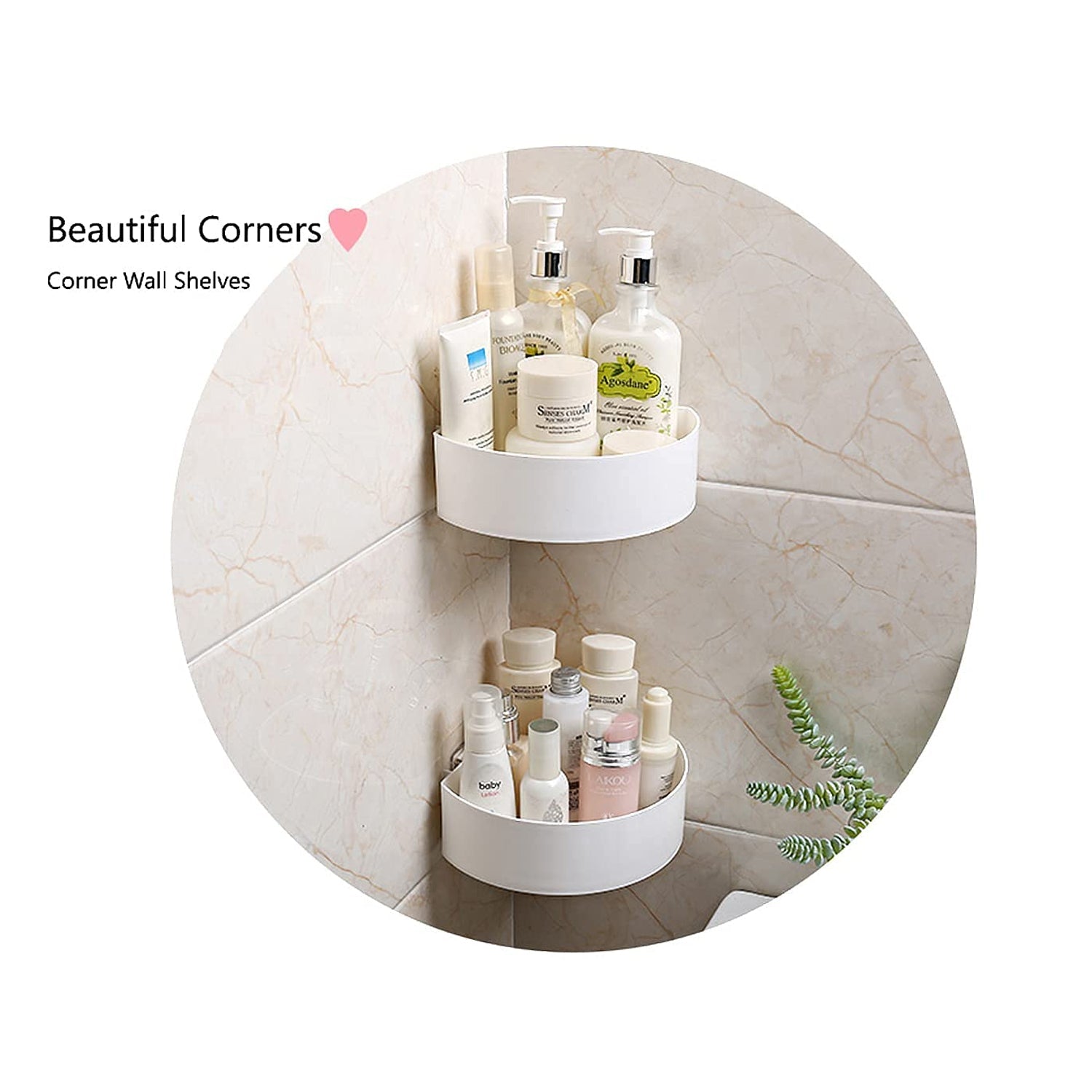 4033 Corner Shelf Bathroom Kitchen Rack Self Adhesive Shower Caddy Plastic Triangle Wall Mount Storage Basket DeoDap 4033 Corner Shelf Bathroom Kitchen Rack Self Adhesive Shower Caddy Plastic Triangle Wall Mount Storage Basket DeoDap
